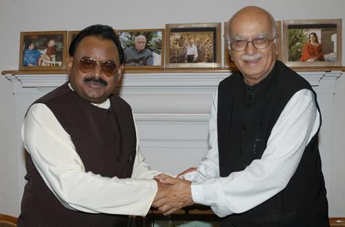 Mr. Altaf Hussain and L K Advani