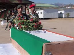 Indian Soldier coffin